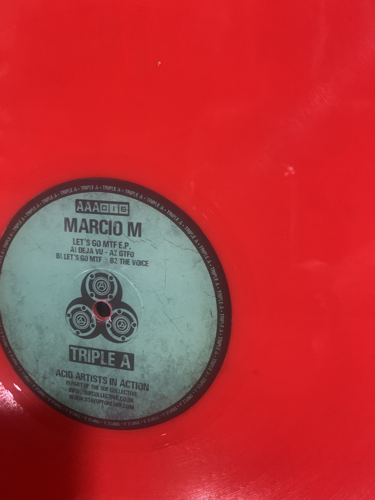 aaa016 – Let's Go MTF E.P. (limited edition solid red vinyl
