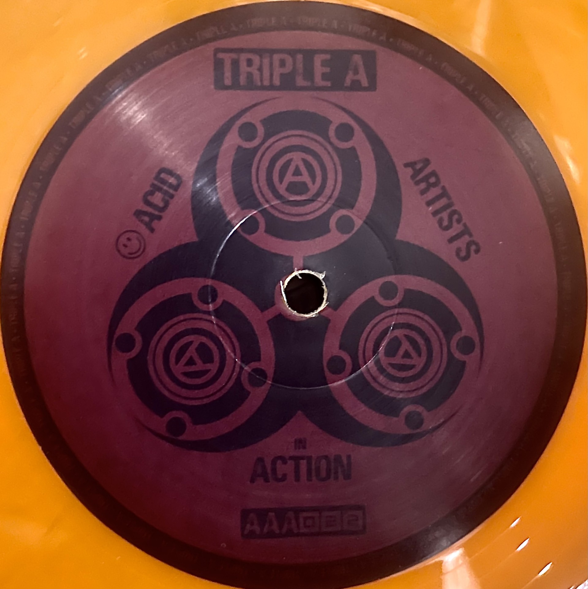 aaa022 – Mass Acid Sessions Vol. 1 (limited orange vinyl 100 press