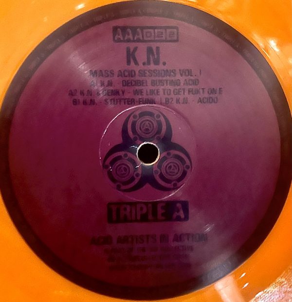 aaa022 - Mass Acid Sessions Vol. 1 (limited orange vinyl 100 press) - Image 2