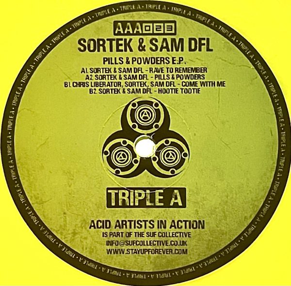 aaa023 - Pills & Powders E.P. (limited 100 press yellow vinyl) - Image 2
