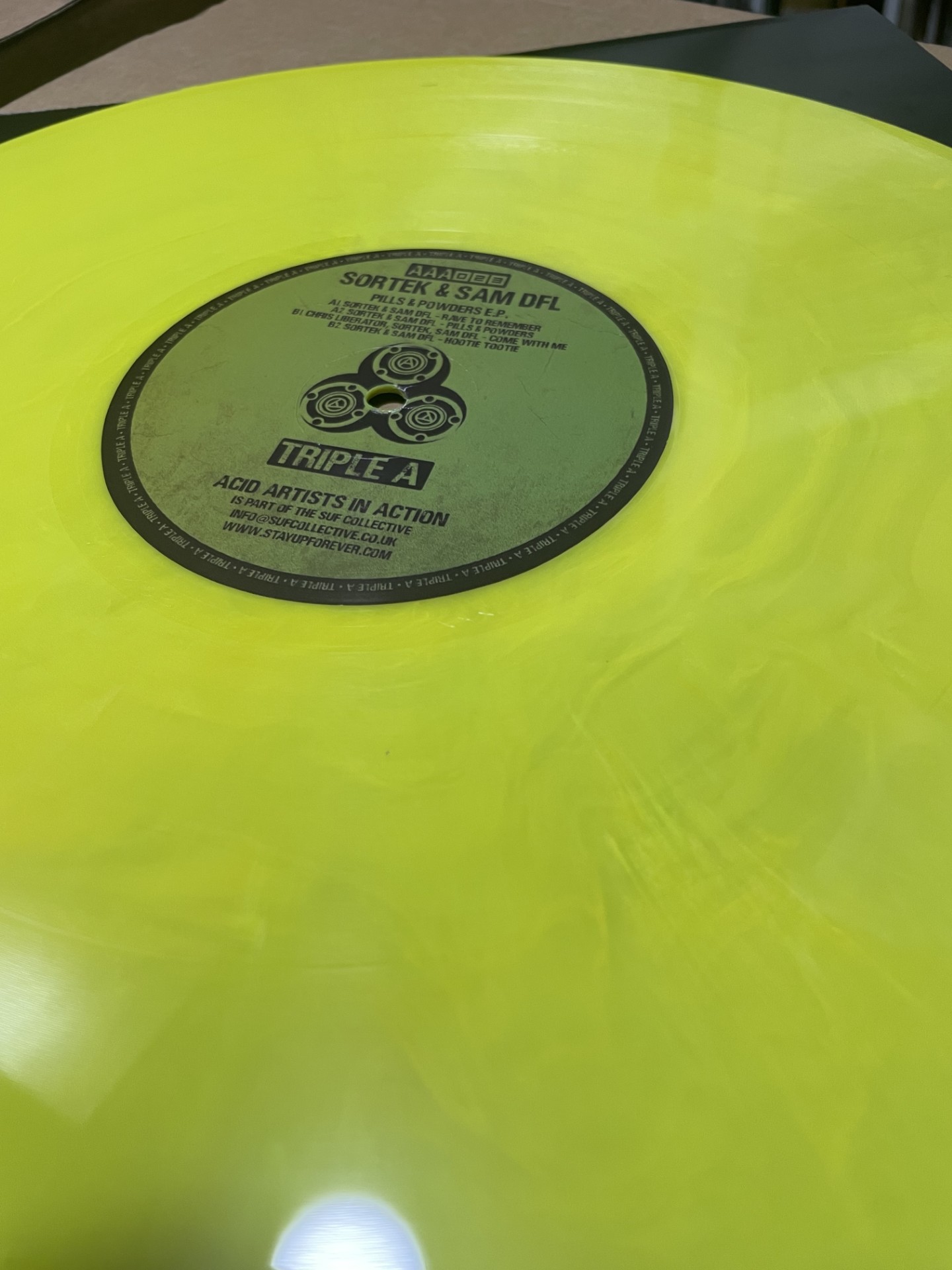 aaa023 – Pills & Powders E.P. (limited 100 press yellow vinyl