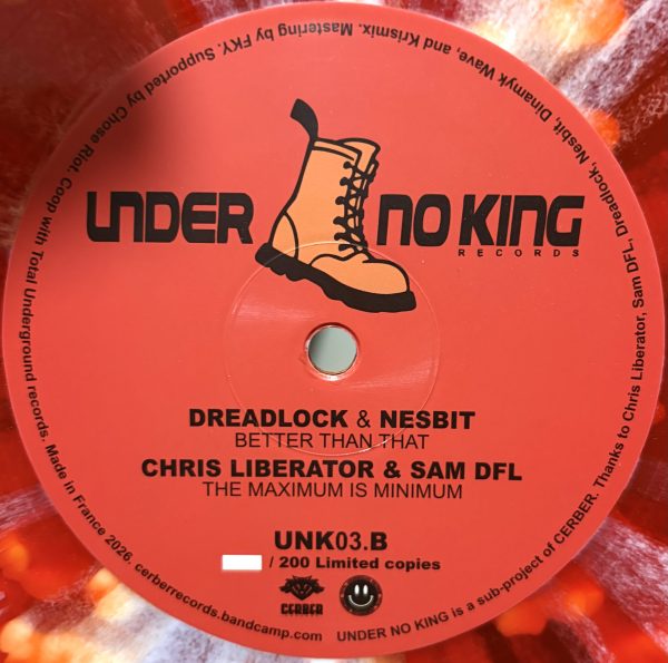 unk003 - The Dealer's Mission (Red splatter vinyl, 180gm limited pressing) - Image 2