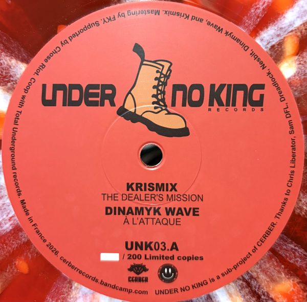 unk003 - The Dealer's Mission (Red splatter vinyl, 180gm limited pressing)