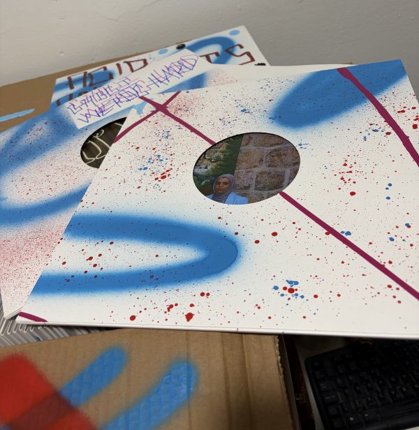 atag002 - Bob Is A Villain E.P. (limited 100 pressing INSIDE OUT CUT on maroon vinyl in HAND SPRAYED unique sleeve with insert)LAST COPIES - Image 3
